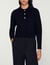 Knit polo neck sweater