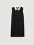 Mini dress with contrast collar