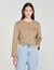 Cropped button-down jacket