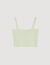Rhinestone knit crop top