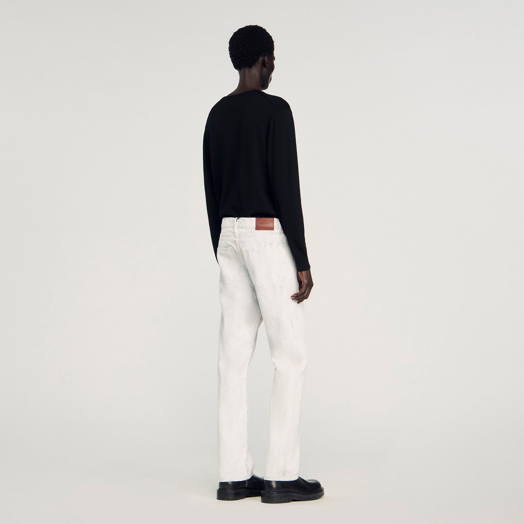 Regular crackle-effect jeans Regular crackle-effect jeans