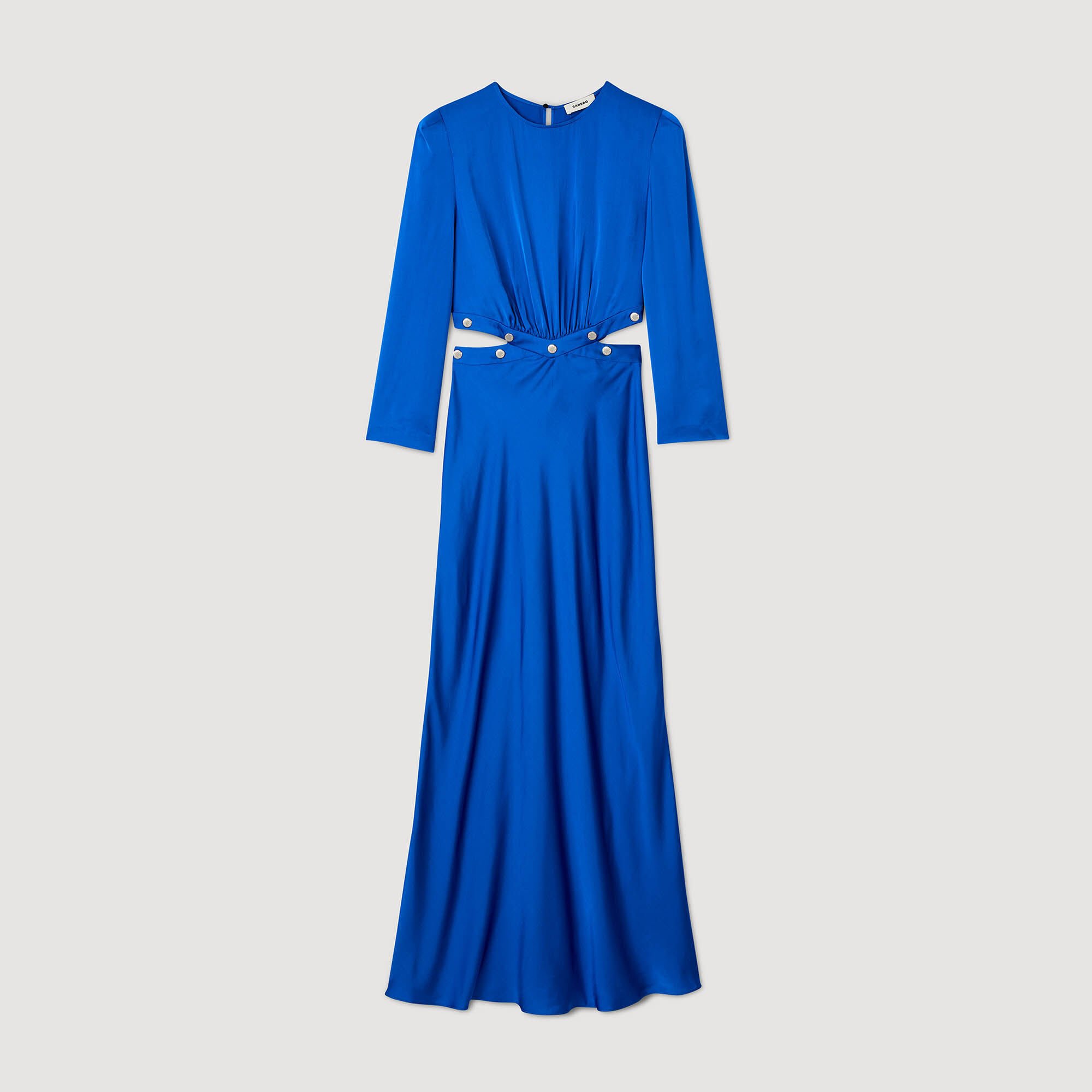 Satin-finish maxi dress