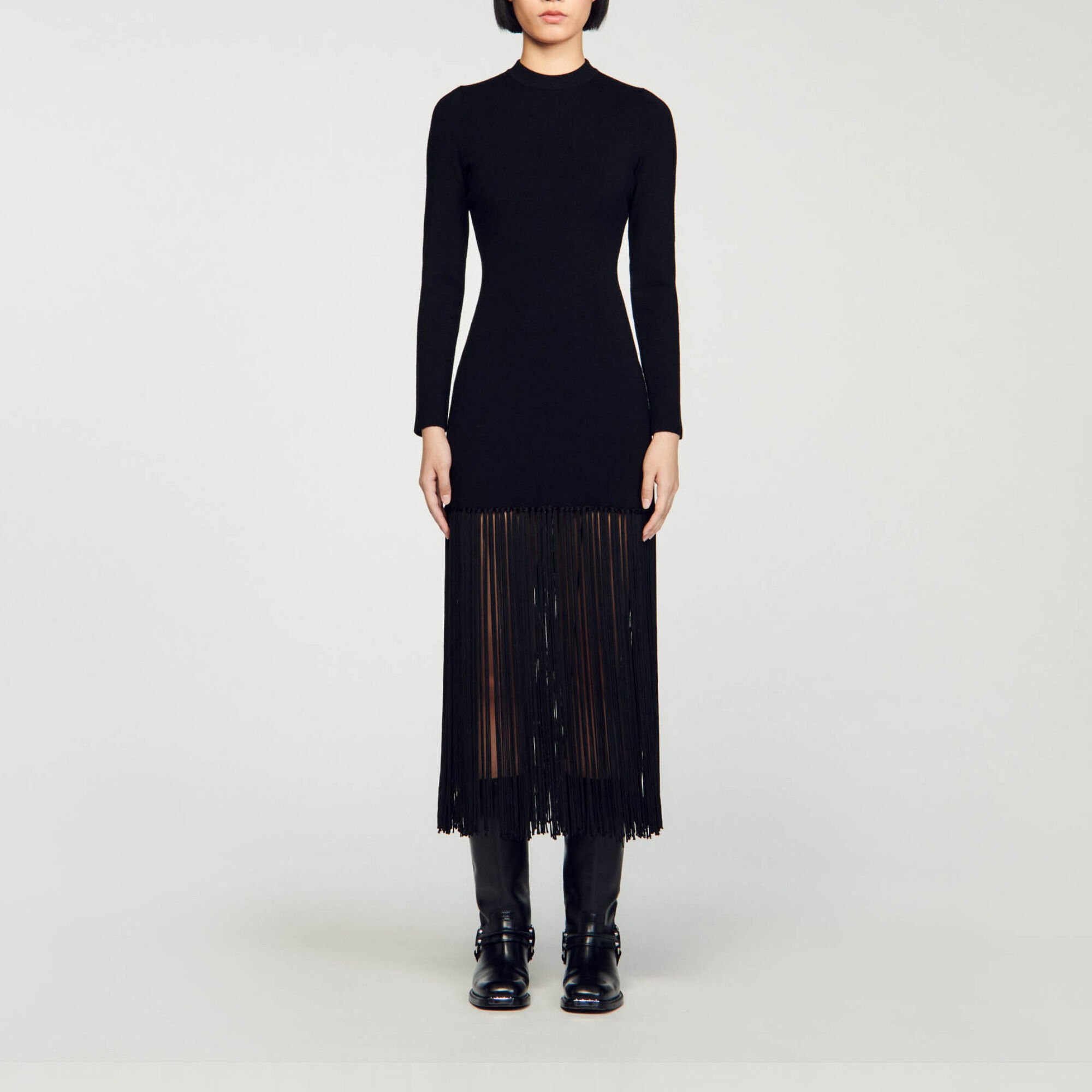 Knit maxi dress