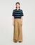 Polo-neck striped sweater
