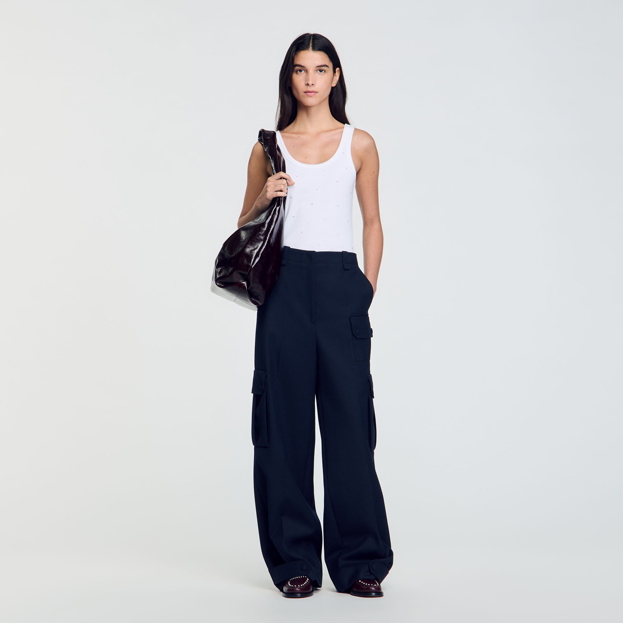 Cargo trousers with belt loops store