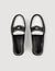 Two-tone studded loafers