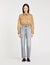 Low-waisted straight-leg jeans