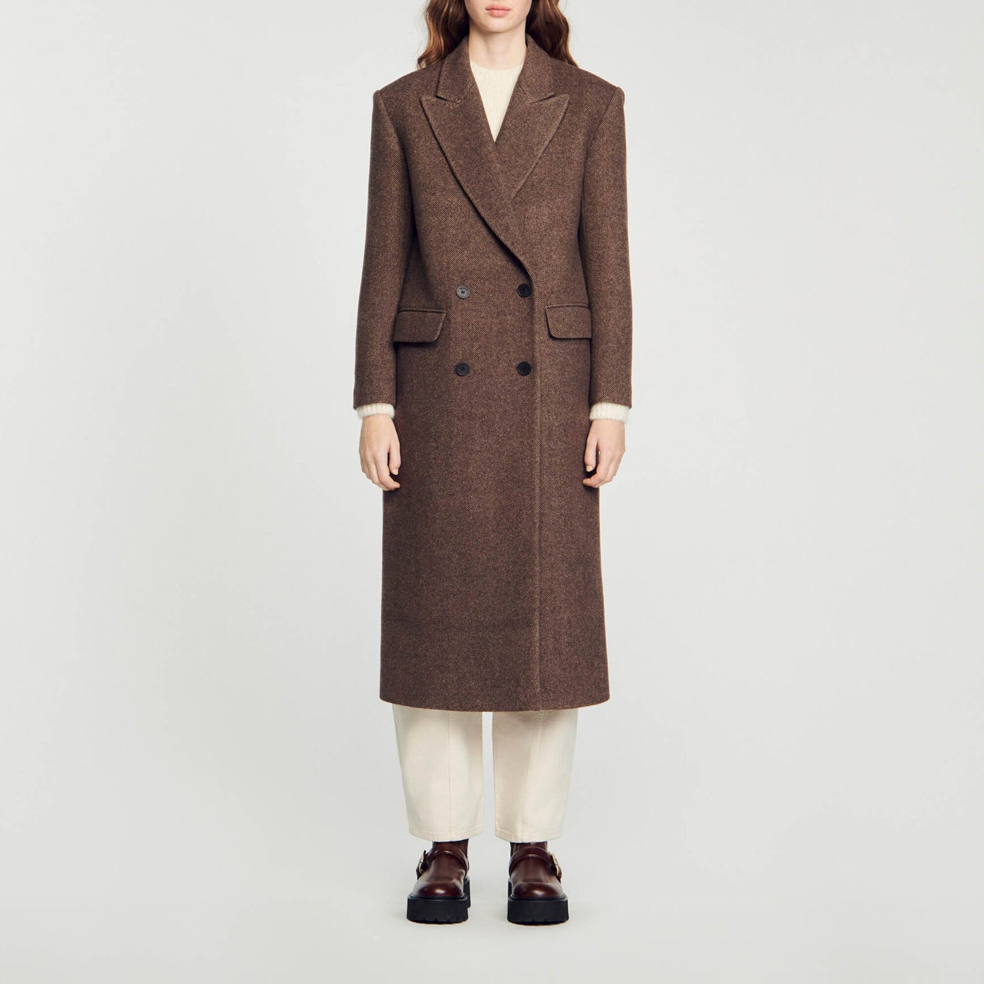 Long sleeved button coat