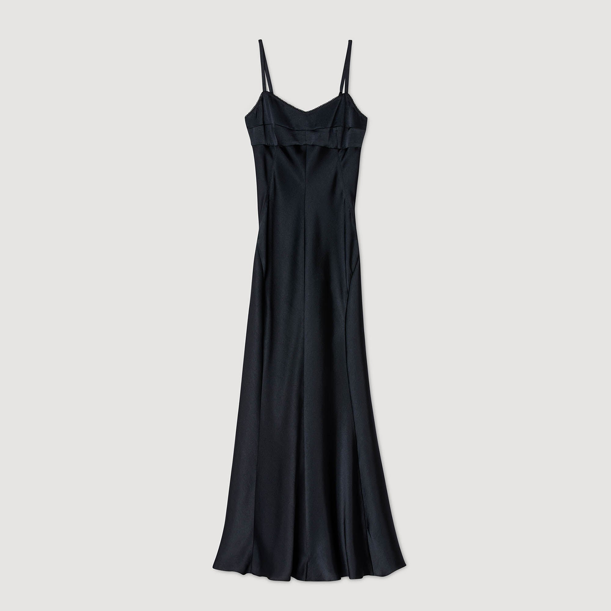 Satin-effect maxi dress