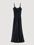 Satin-effect maxi dress