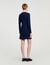 Mini button-up knit dress