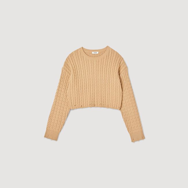 Oversized cropped sweater