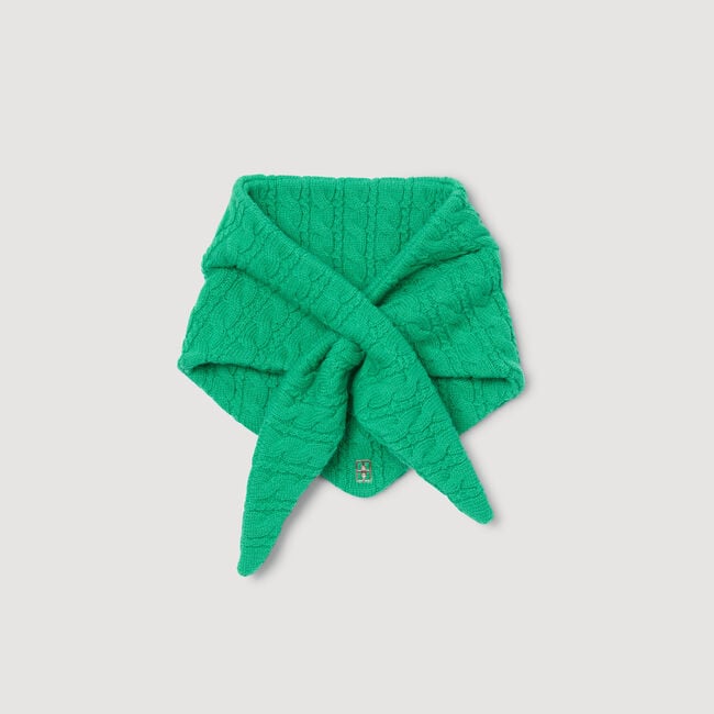 Cable knit bandana