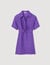 Short dress with shirt collar 