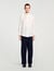Silk shirt with gathered collar