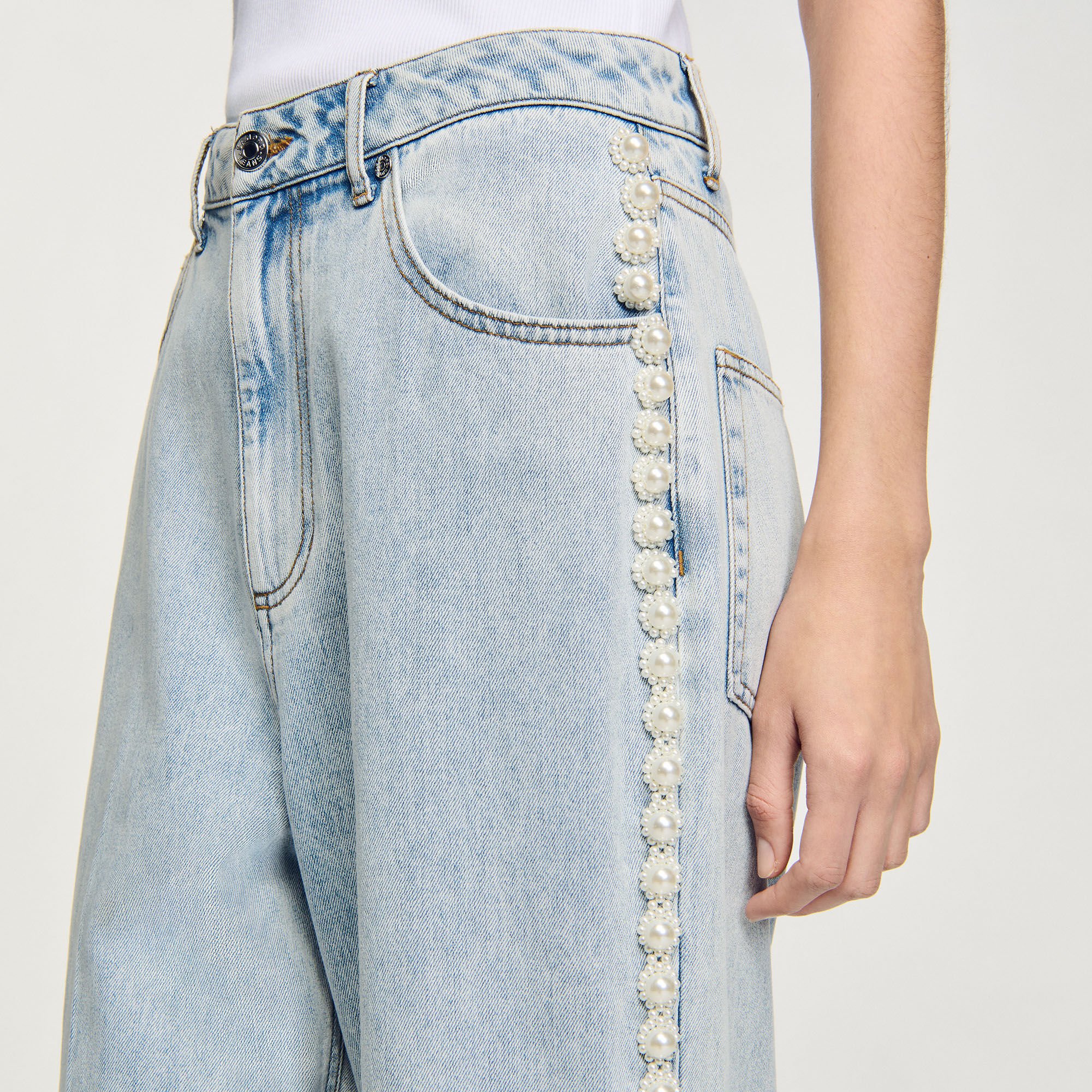 Beaded jeans