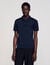 Short-sleeve knitted polo shirt