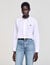 Cropped poplin shirt