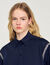 Denim shirt with rhinestones