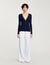 Rib knit cardigan