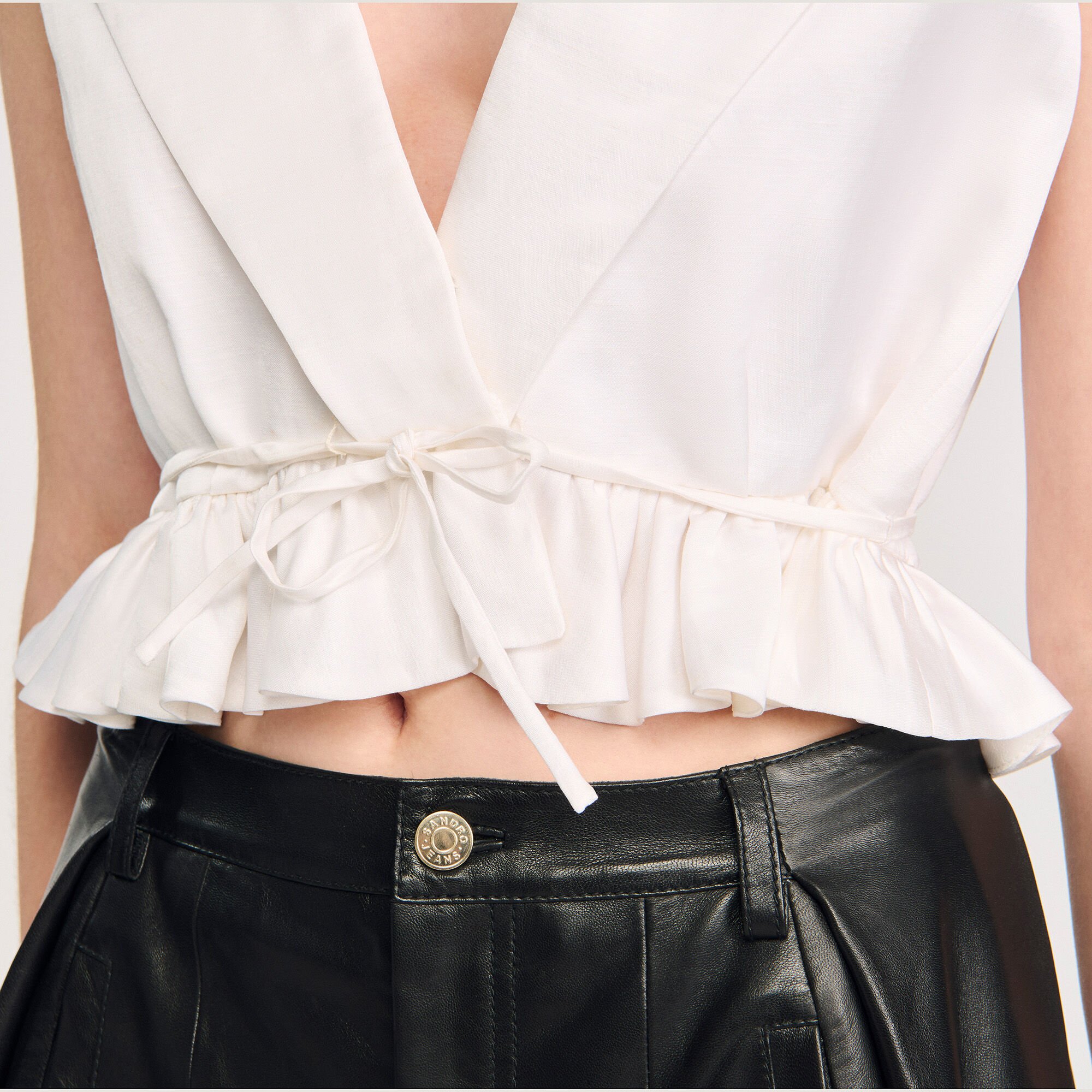 Ruffled crop top