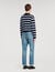 Striped polo sweater