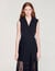 Lace collar midi dress