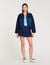 Denim detail cardigan