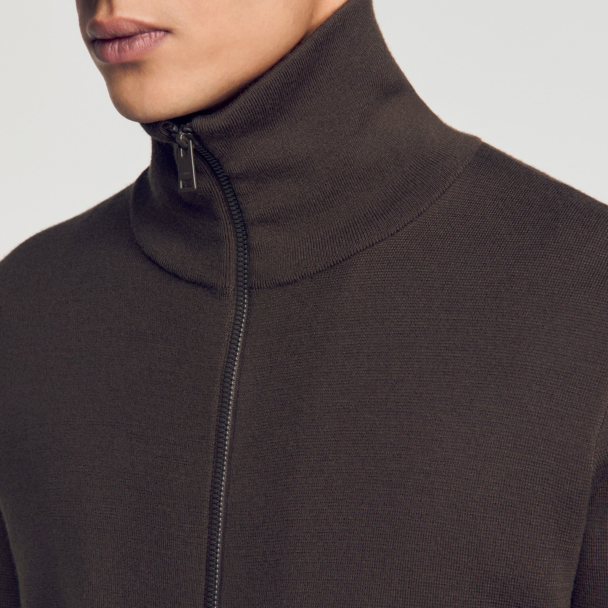 Zip-up wool cardigan - Men | Sandro
