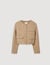 Cropped button-down jacket