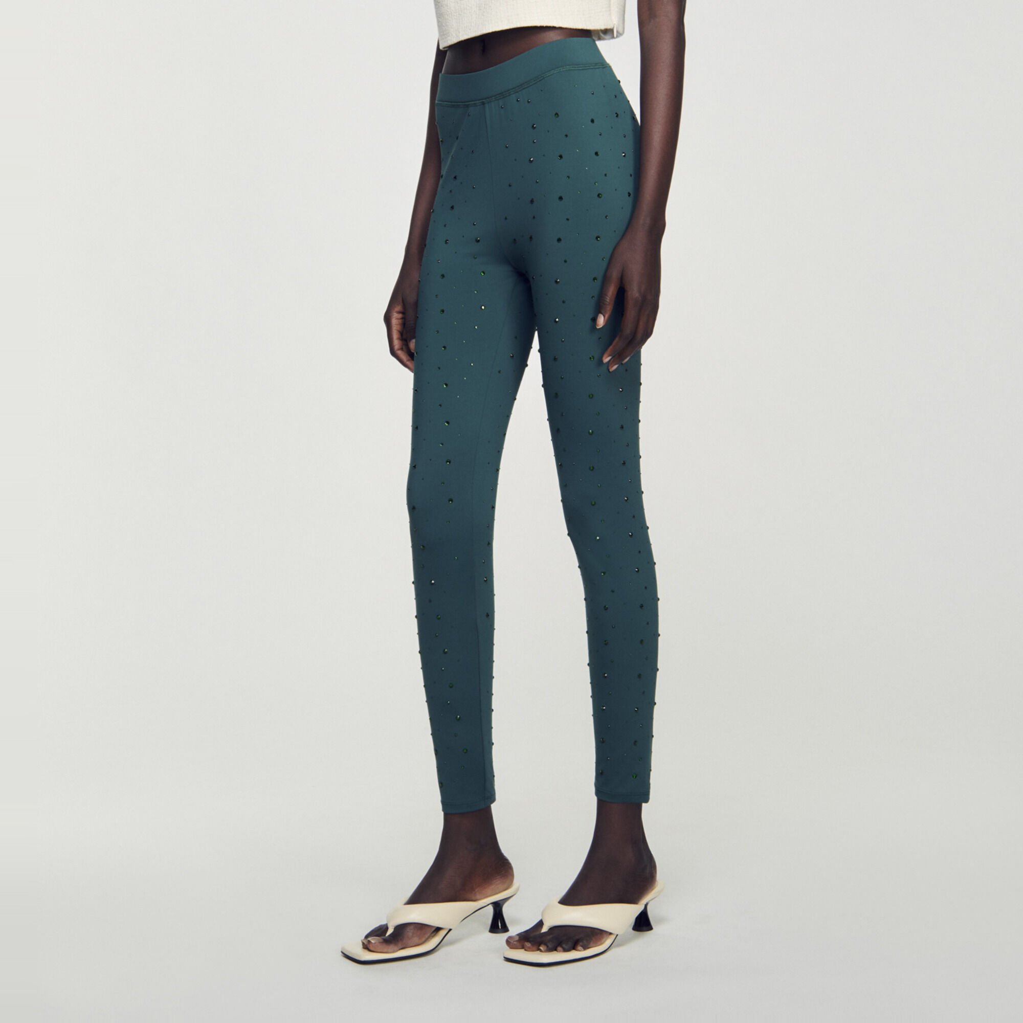 Rhinestone leggings