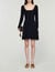 Short velvet dress