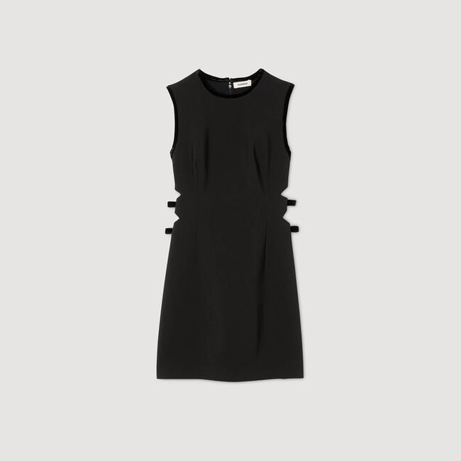 Mini dress with cutouts