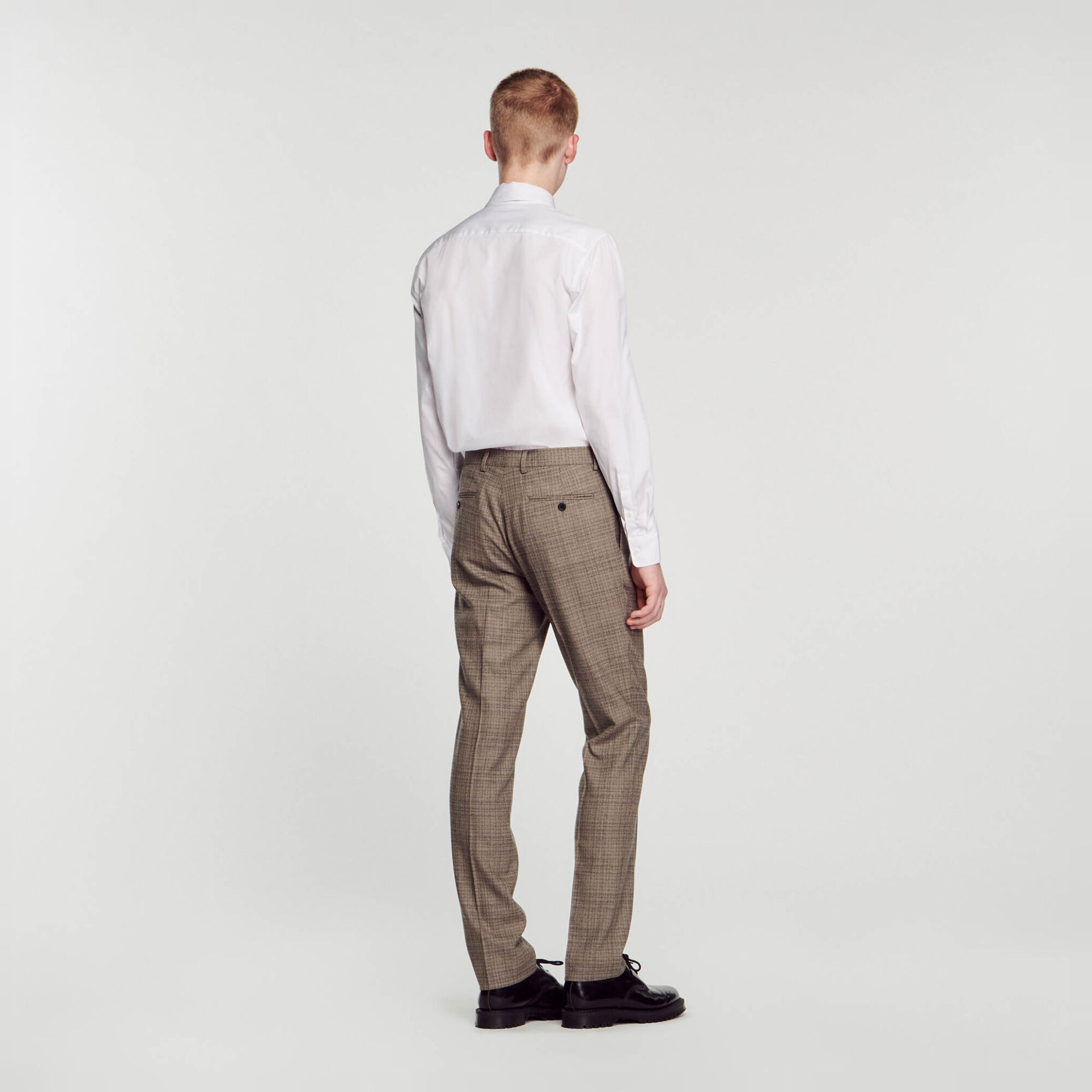 Wool suit pants