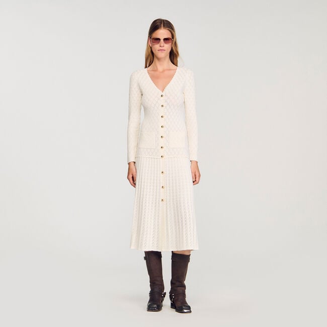 Fancy knit midi dress