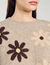 Floral knit sweater