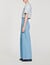 Wide-leg tweed trousers