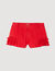 Flared ruffled shorts