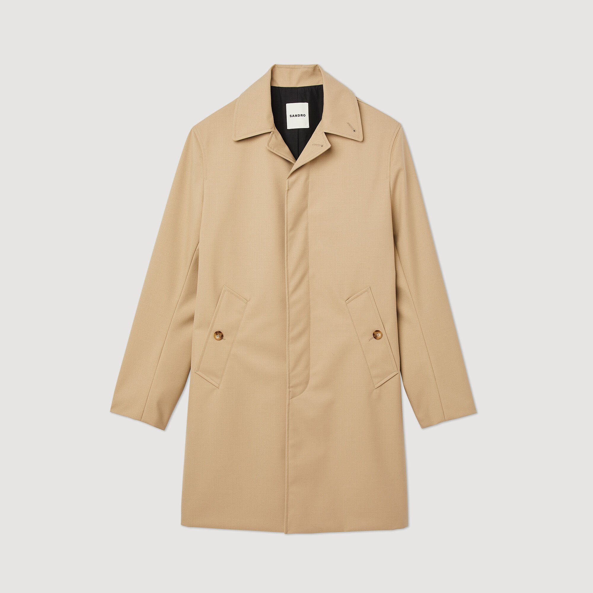 Straight-cut waterproof jacket