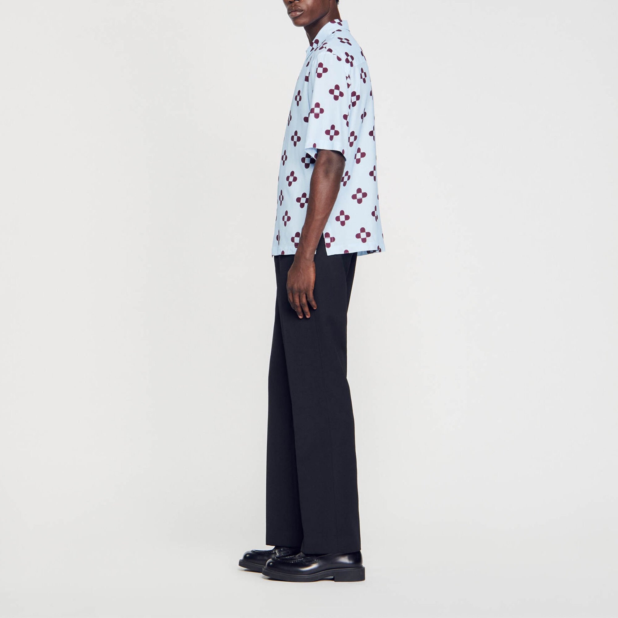 Cross Flower short-sleeved shirt