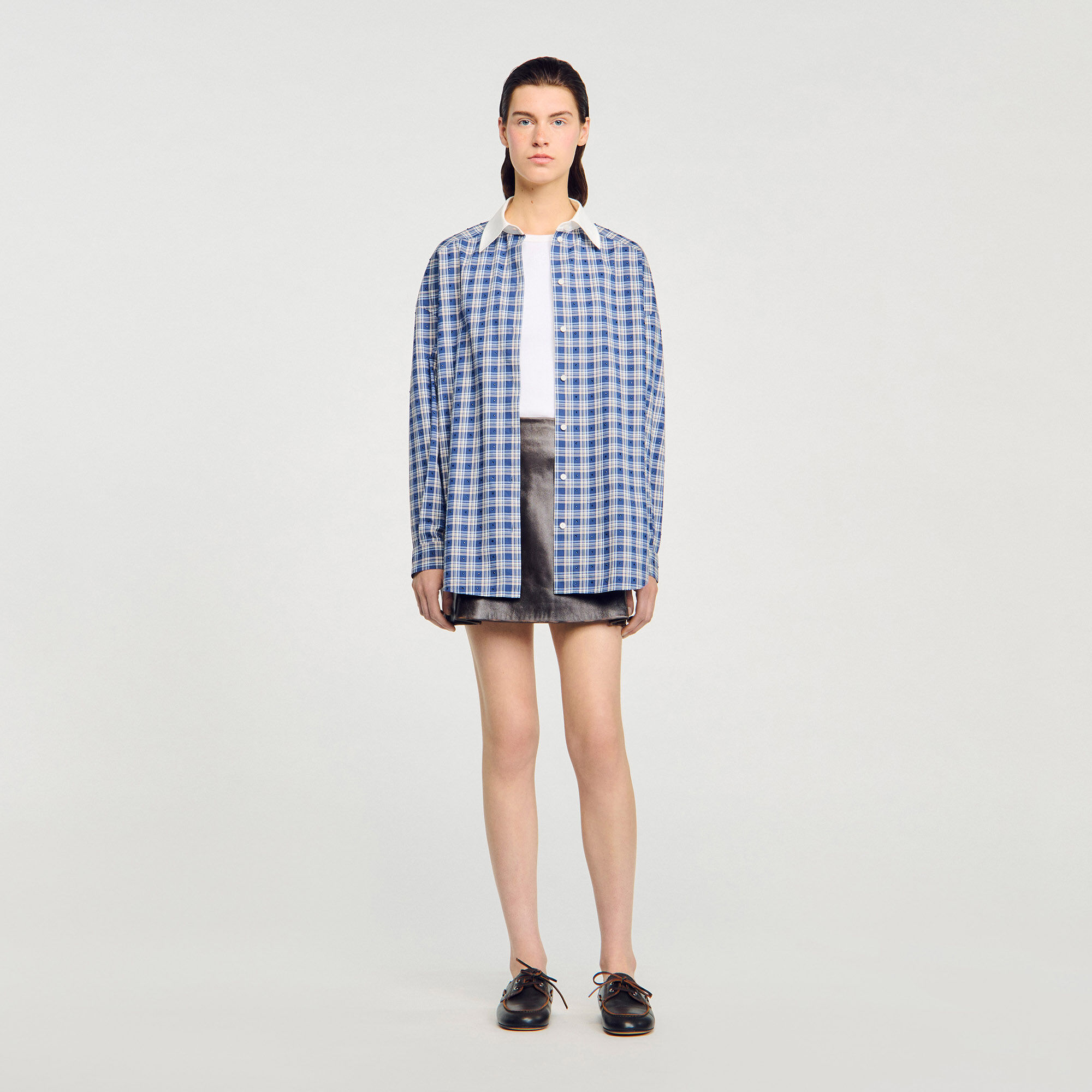 【海外限定】Sandroウールスカート☆Rebeca embellished wool mi SANDRO - Rebeca embellished wool mini skirt | Selfridges.com