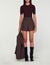Short-sleeved polo neck sweater
