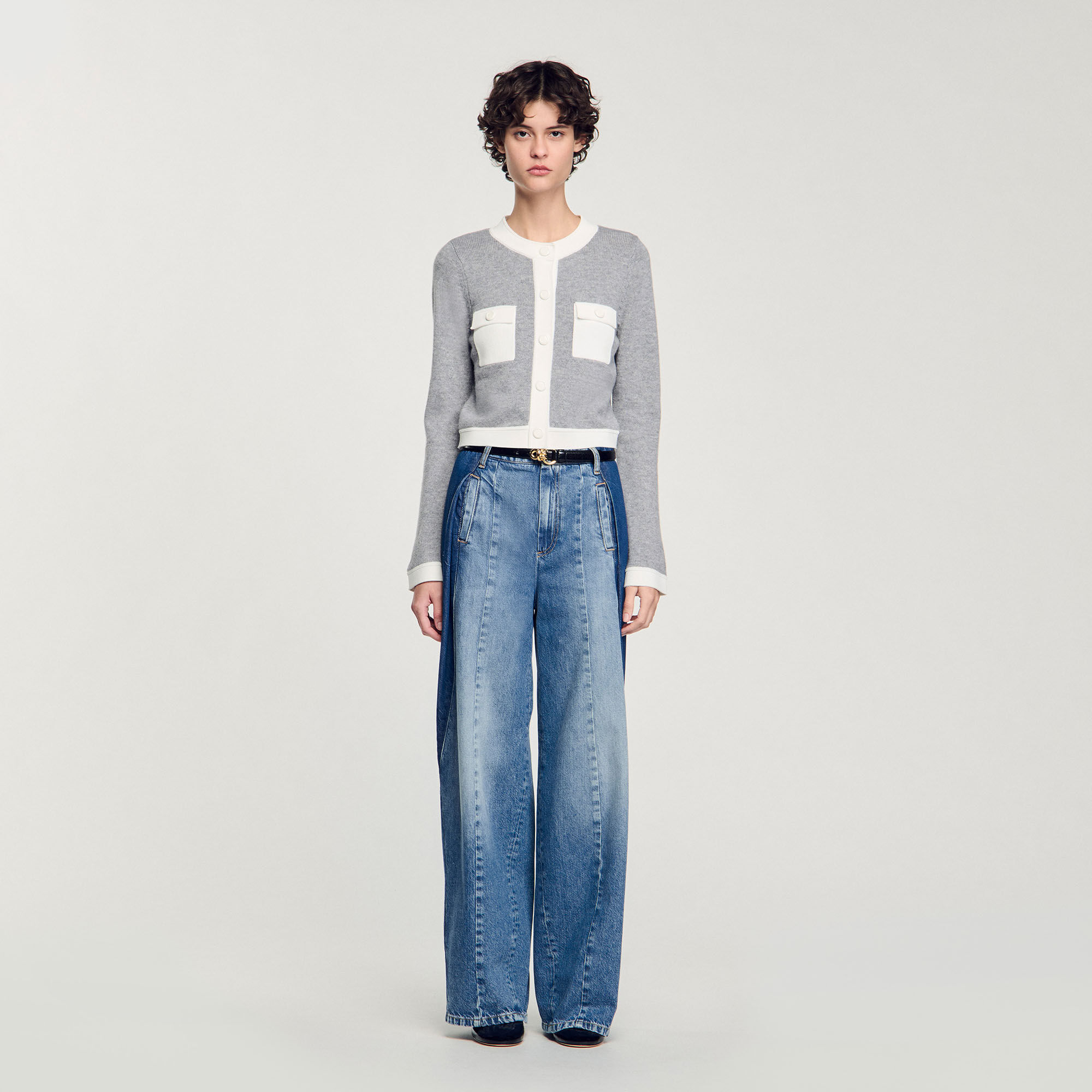 Two-tone cardigan