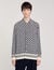 Square cross motif flowing shirt