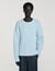 Honeycomb stitch wool sweater