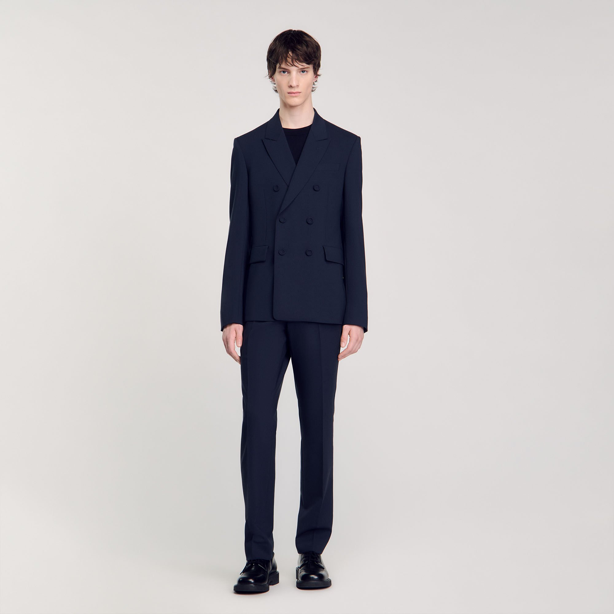 Double-breasted suit jacket