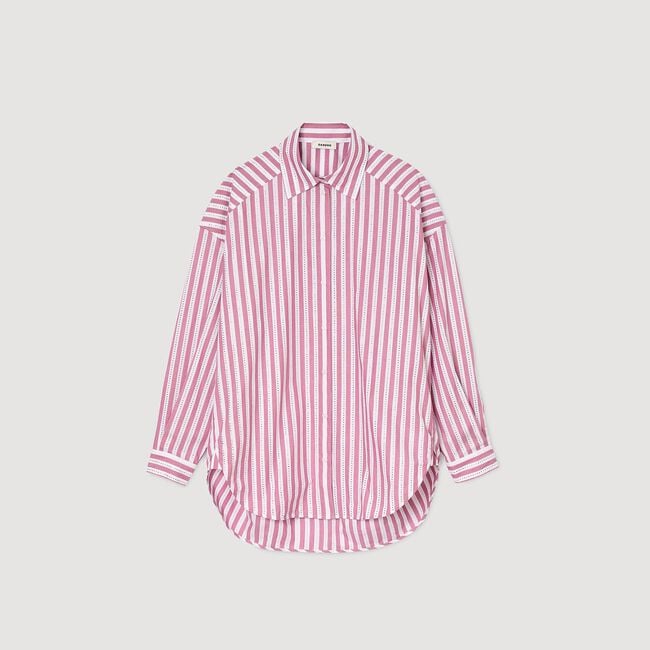Striped rhinestone shirt