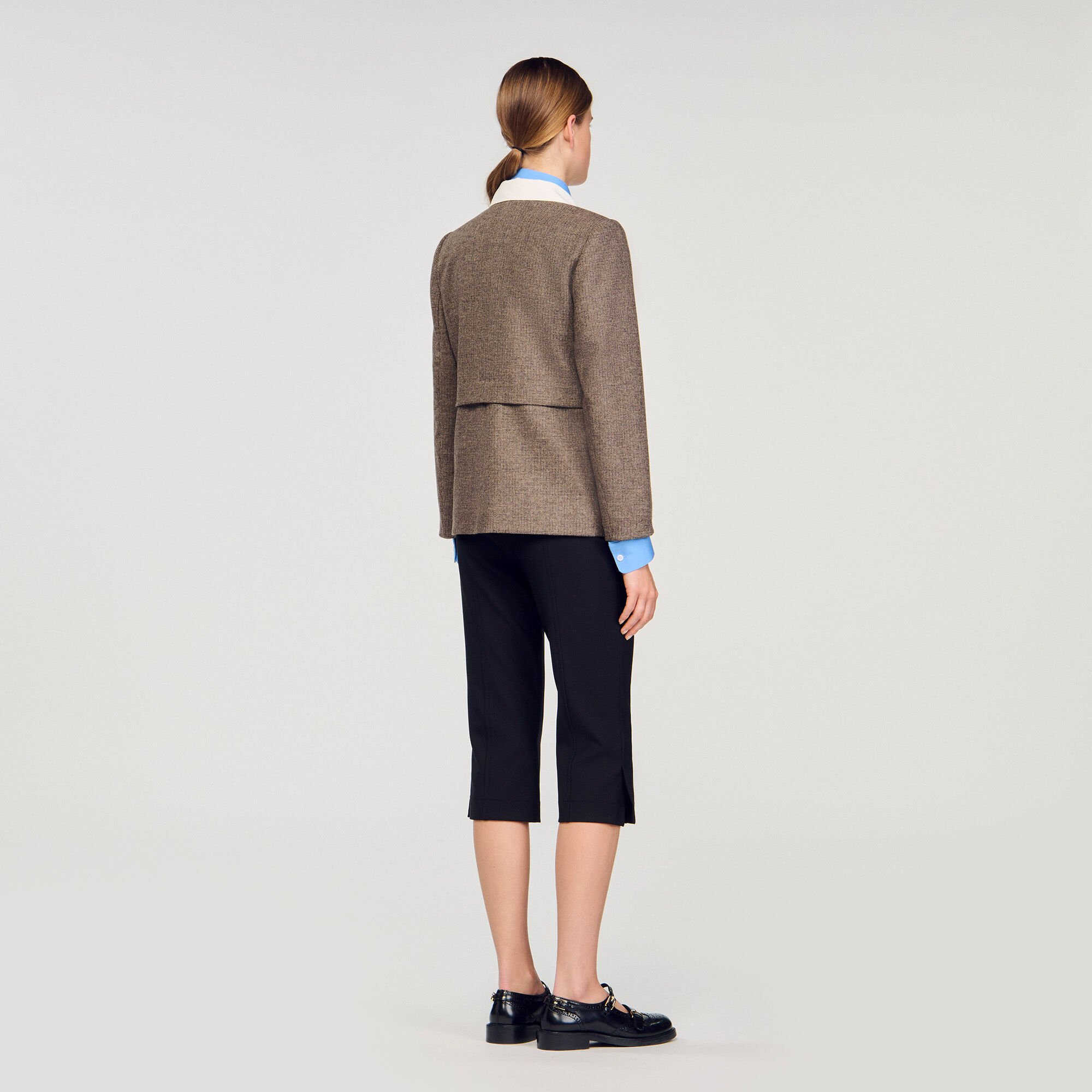 Houndstooth suit jacket