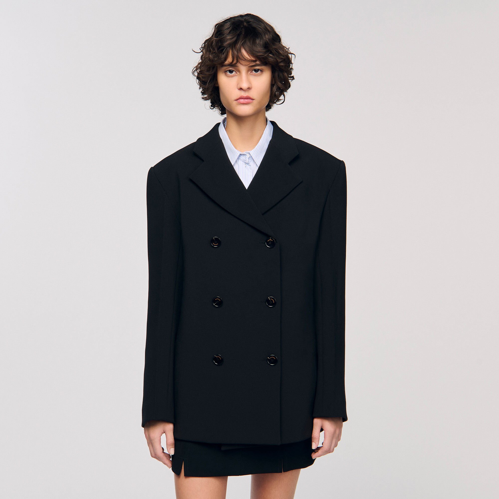 Crossed tailored jacket