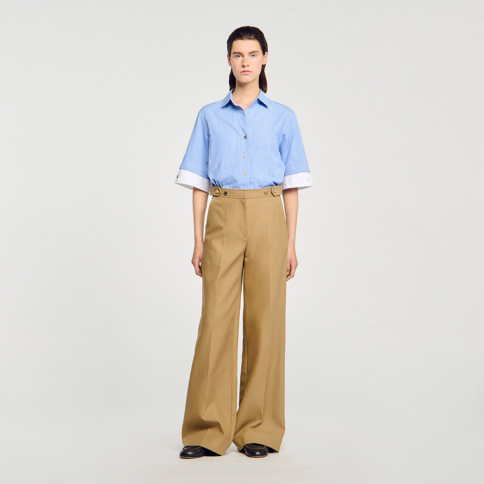 Cotton suit trousers
